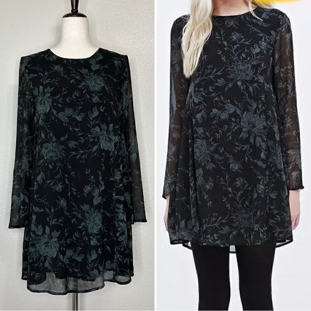 Urban Outfitters Ecote Floral Print Mini Dress